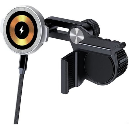 15 W magnetisk snabbladdande telefonhållare för bil, trådlös laddare med ergonomisk och värmebeständig design