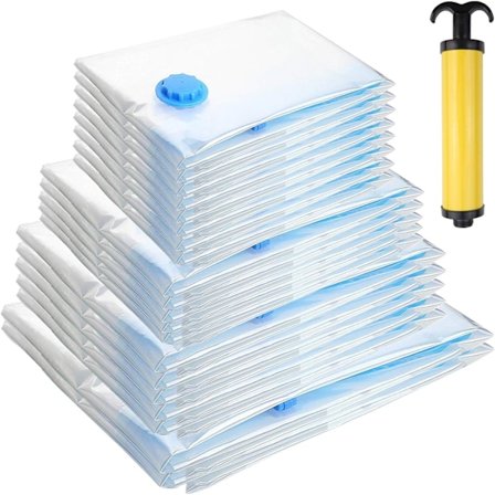 Tyhjiöpusseja, uudelleenkäytettäviä tilaa säästäviä, premium-tyhjiöpusseja