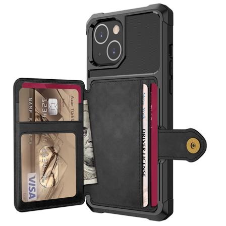 Professionellt Skal med Kortfack - iPhone 13 Mini Svart