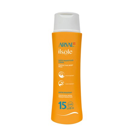 Arval Ilsole Latte protettivo corpo SPF15 200ml - Latte solare corpo media prot.