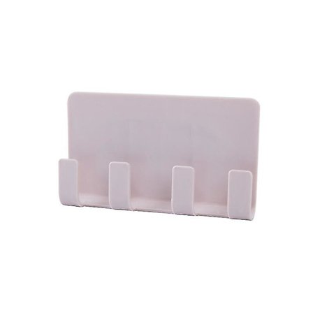 Mobiltelefonveggfeste, Multifunksjonell Plast Telefonlading Dock Holder Barberhøvel Håndklekrok Brakett Rosa