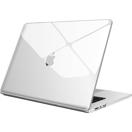 Hårdskal - Kompatibel med MacBook Air - 15 Tum M4/M3/M2 - Transparent Kristallklar - Tunn och Lätt Skydd