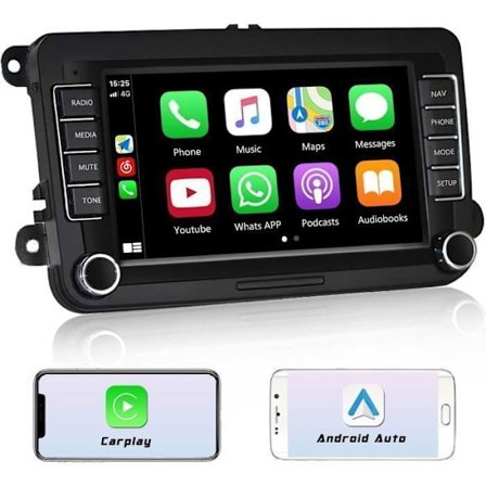 Android Bilradio Carplay Til Vw Golf 5 6 Polo Passat Touran Med GPS, 7 Tommer Touchskærm Bil Stereo Bluetooth GPS Fm-Rd