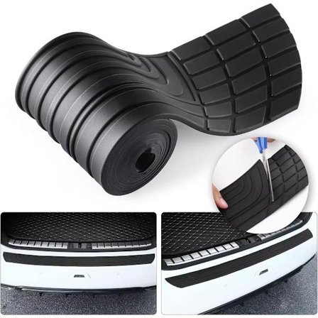 Automatisk bageste støddæmperbeskytter, 41" x 3,4" Bil/SUV Universal Gummi Skraber Låsbar Bagageopbevaring Udvendigt Tilbehør