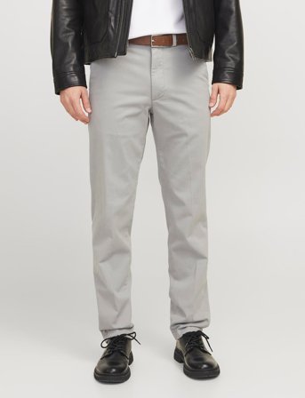 Jack & Jones Jpstollie Franco Chino W Belt - Grey - 28 x 32