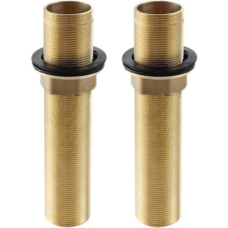 ING Förlängd gängad rördel - 2 stycken - M32 x 150mm - Guld