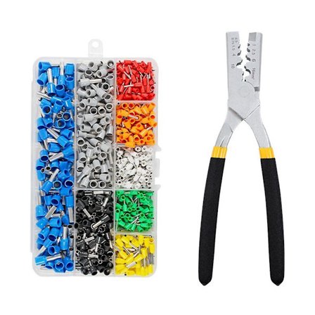 Kombinationssæt af crimptang Pz0.5-16 rør crimptang med 800 stk. Ve stiftterminal.
