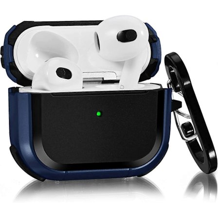 Skydd för AirPods 3-fodral, Stötsäkert AirPod Gen 3-fodral iPod 3 Hörlurar Hårdt Skal för Män Kvinnor Kompatibelt med Apple Air Pod 3:e Generationen 