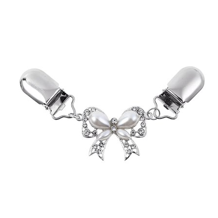 Fashion Sløyfe Cardigan Genser Bluse Pin Sjal Brosje klips