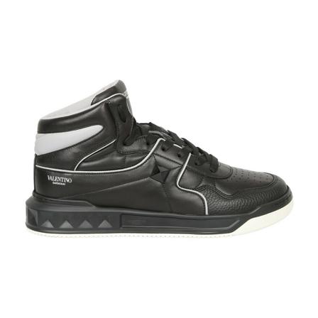 Valentino Garavani, Sneakers Mid-Top ONE Stud Zwart, Heren, Maat:44 EU