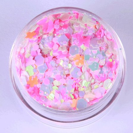Kynsien glitter - Mix - Marshmallow - 8ml - Glitter
