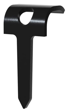 Castor 100-pk Oval kabelklammer tre sort