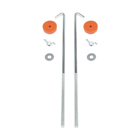 2st/ set Järn Universal Autobatteri Tie Down Mount Hållare Fäste Stag Biltillbehör