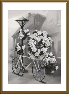 Perlenstickerei Bild Fahrrad - Nova Sloboda