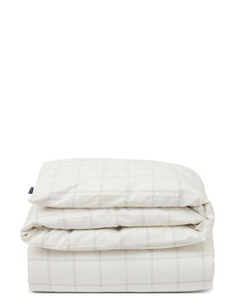 Checked Lyocell/Cotton Duvet Cover Home Textiles Bedtextiles Duvet Covers Multi/mönstrad Lexington Home