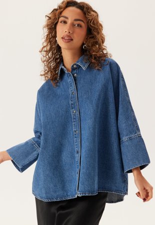 ONLY-Onlgrace 3/4 DNM SHIRT-XS