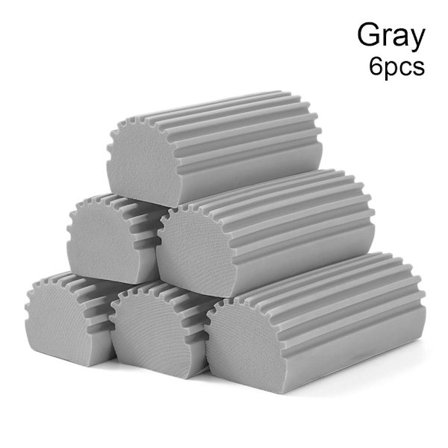 Mordely Magiska dammrengöringssvampar Damp Clean Duster Sponge GRÅ 6