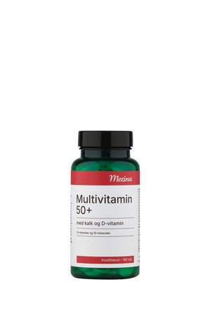 Mezina Multi 50+ Kalk og D-vitamin 180 stk, Helse & Madvarer, Vitaminer, Multivitaminer