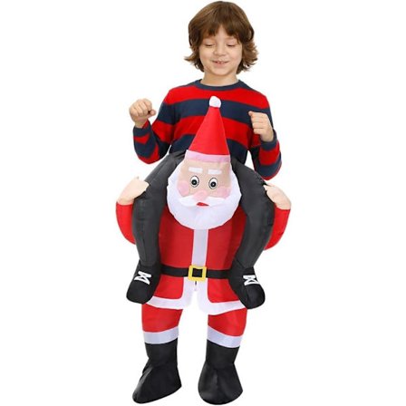 Inflatable Santa Claus Costume Compatible with Adults and Children - Funny Christmas Costume, Cosplay and Party Costume