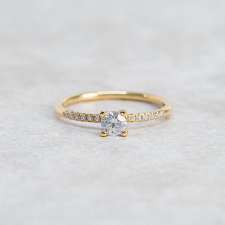 Förlovningsring Petunia, 18K Rödguld - Förlovning- och vigselringar