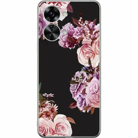 Oneplus Nord 2t Genomskinligt Skal Blommor