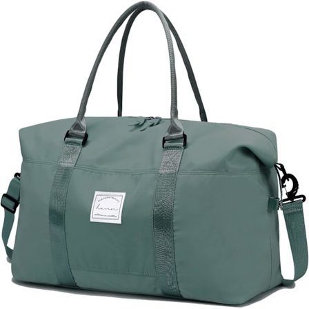 Sports Travel Duffle Bag, Weekendväska Övernattningsväska för kvinnor, Vattentät sportgymnastikväska, sjukhusväska med axelrem