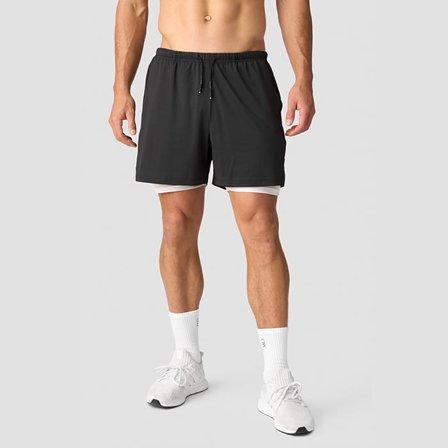 ICANIWILL Stride 2-in-1 Shorts, Graphite