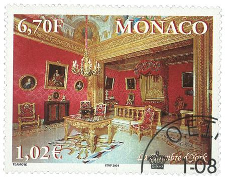 Monaco - Fyrstepaladset - Stemplet sæt 4v