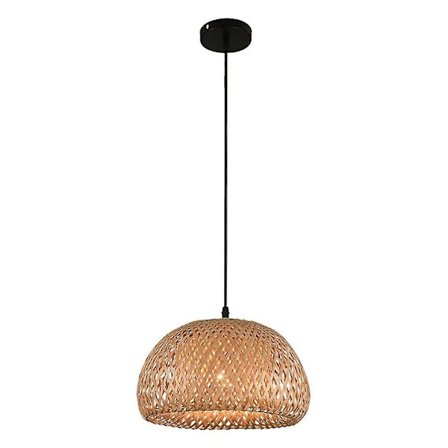 Belysning Rattan Lampe Håndlavet Bambus Lysekrone Retro Cafe Bar Lounge