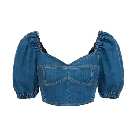 Elisabetta Franchi, Top Niebieski, Kobieta, Rozmiar: M