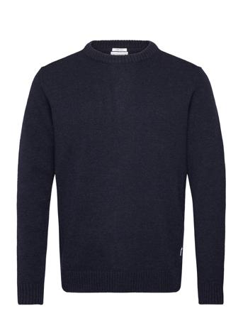 Lambswool O-Neck Knit Lindbergh Navy