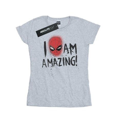 Marvel Dam/Kvinnor Spider-Man I Am Amazing Bomull T-shirt XXL
