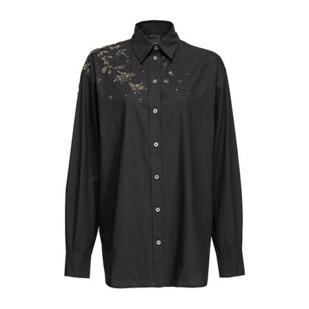 Pinko, Shirts Czarny, Kobieta, Rozmiar: M