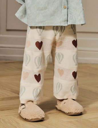 Lil'Atelier Nmflamai Wide Knit Ancle Pant Lil - Multi/patterned - 122