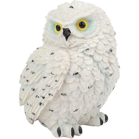 Uggla - Havestatuer og figurer udendørs, figur Uggla Dekor - Hvid