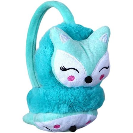 Børne Vinter Ørevarmere Pludsede Varme Søde Ræv Ørevarmere Øreflap Søde Tegneserie Ørevarmere til Drenge Piger Baby Småbørn