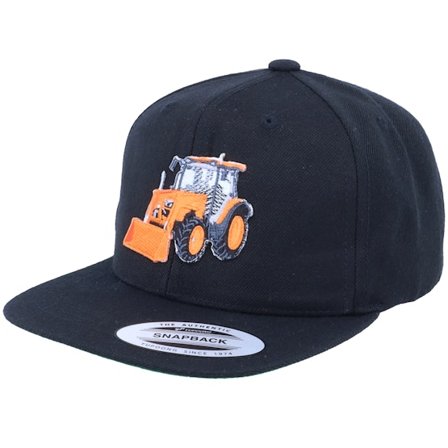 Kinder Kiddo Cap - Schwarz snapback Cap - Kinder Orange Tractor Black Snapback @ Hatstore