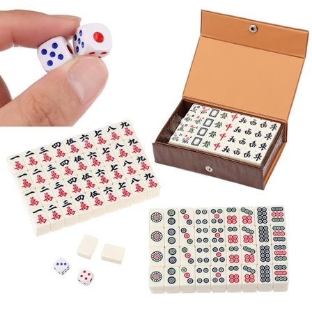 144 brikker Mah-Jong sett Mahjong Party Gambling Game