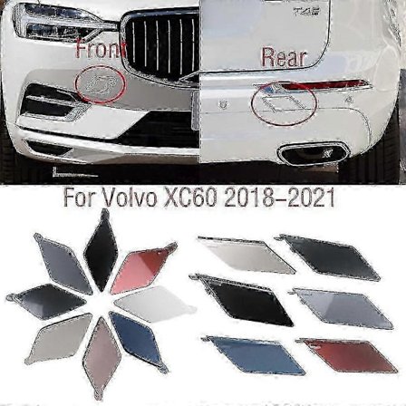 Volvo Xc60 2018 2019 2020 2022 autolle etu- ja takapuskurin vetokoukun suojakansi perävaunun vetosilmukka