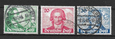 Berlin 1949 - AFA 61 - 63 - Stemplet