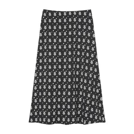 Marc O'Polo, Flowing printed viscose skirt Zwart, Dames, Maat:S