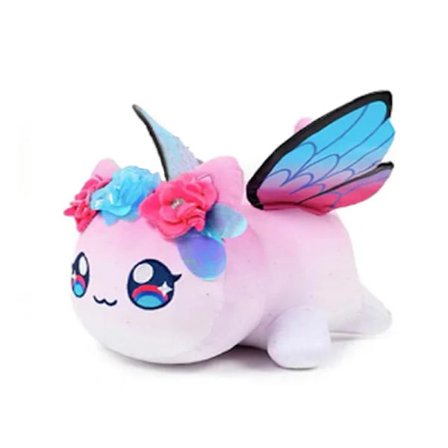 11 tum Fairy Cat Plyschdjur Broderat - Mjuk Fylld Kattleksak (Fairy Cat)