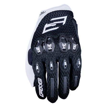 Motocyklové Rukavice Five Stunt Evo 2 Airflow Černá/Bílá L