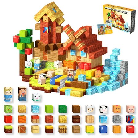 150 st Magnetiska Byggplattor | Pedagogiska Magnetblock | Kreativ Byggleksak*609-2 [150 st]*