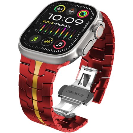 Apple Watch Ultra Rem 49mm 45mm 44mm 42mm Serie til Mænd, Metal Urremme til iWatch Mænd Rustfrit Stål Rem Armbånd