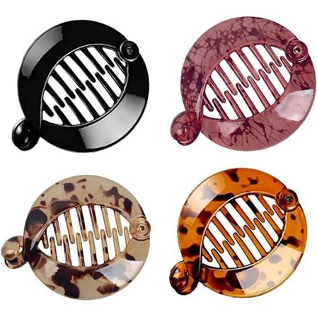 4 stk. hårklemmer, franske bananklemmer, fiskehårklemmer, fiskehalespænder, rund hårkam, hestehale hårstyling tilbehør til kvinder og piger