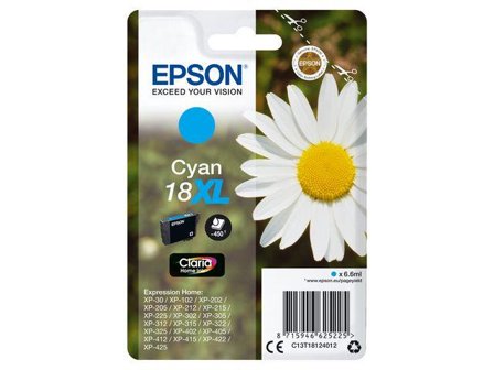 Epson 18XL - XL - cyan - original - blekkpatron