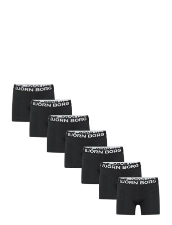 Björn Borg Cotton Stretch Boxer 7P - Black - 122-128