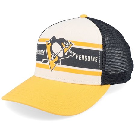 American Needle - NHL White trucker Caps - Pittsburgh Penguins Sinclair Black/Ivory/Gold Trucker @ Hatstore