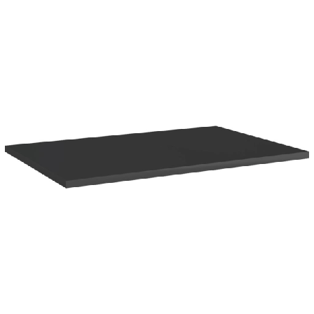 Vidaxl Hyllplan 4 St Svart Högglans 60x40x1,5 Cm Konstruerat Trä Svart